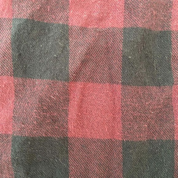Tna Boyfriend Fit Flannel - Burgundy Buffalo Check - Picture 2 of 3